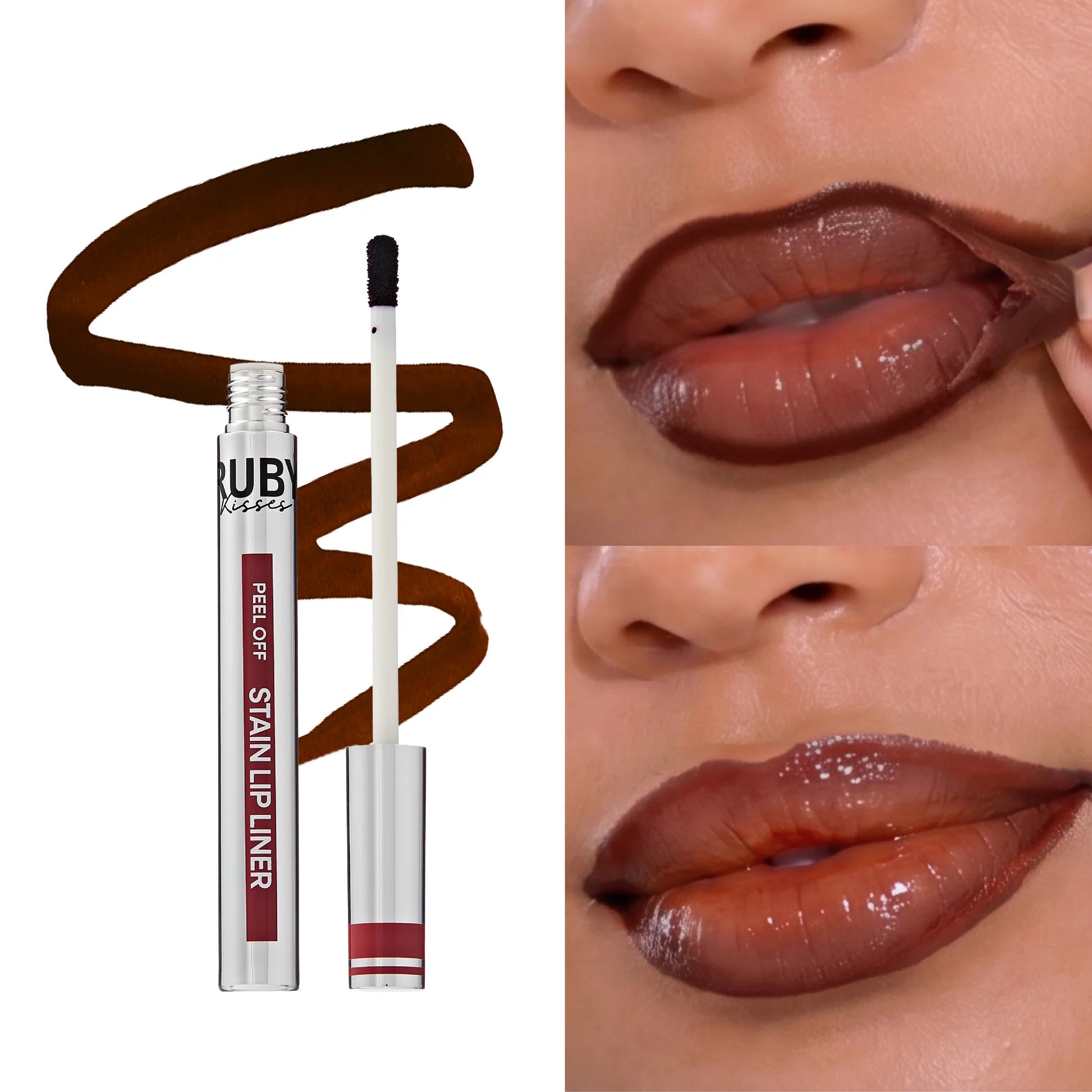 Ruby Kisses Peel Off Stain Lip Liner – 1.5ml