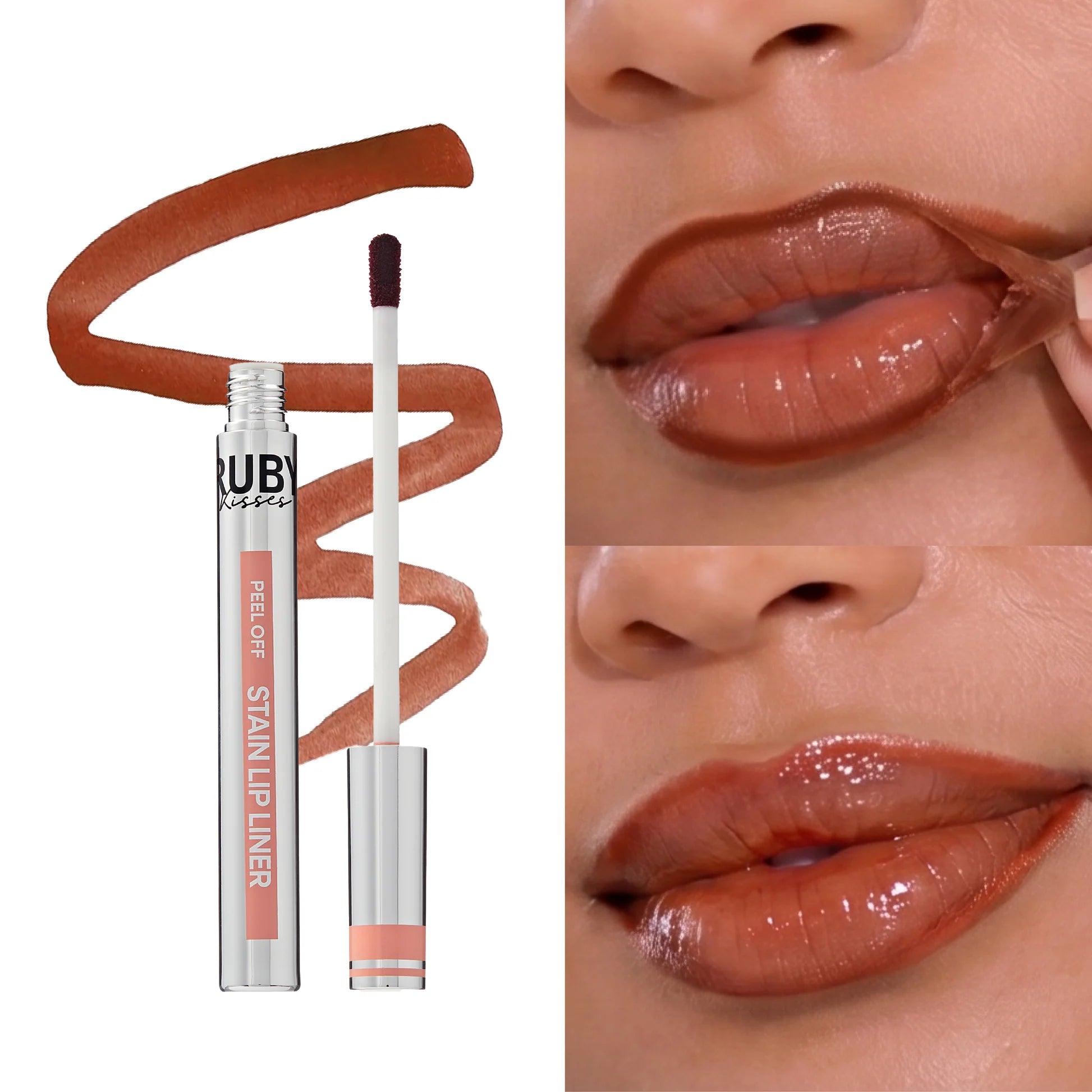 Ruby Kisses Peel Off Stain Lip Liner – 1.5ml