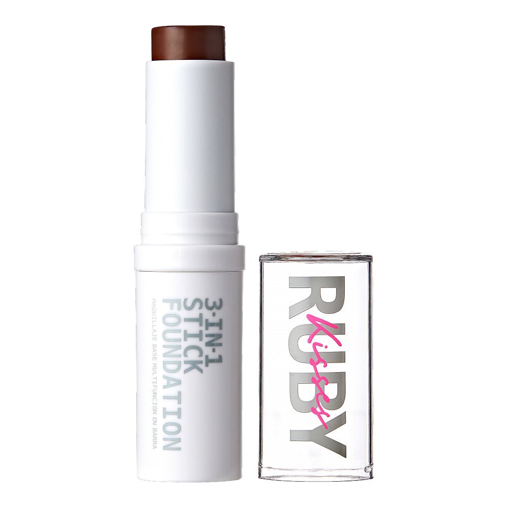 Ruby Kisses 3 - in - 1 Stick Foundation – Foundation, Concealer & Contour In One! | 9.1g / 0.32 oz | 8 Shades - Beauty Exchange Beauty Supply