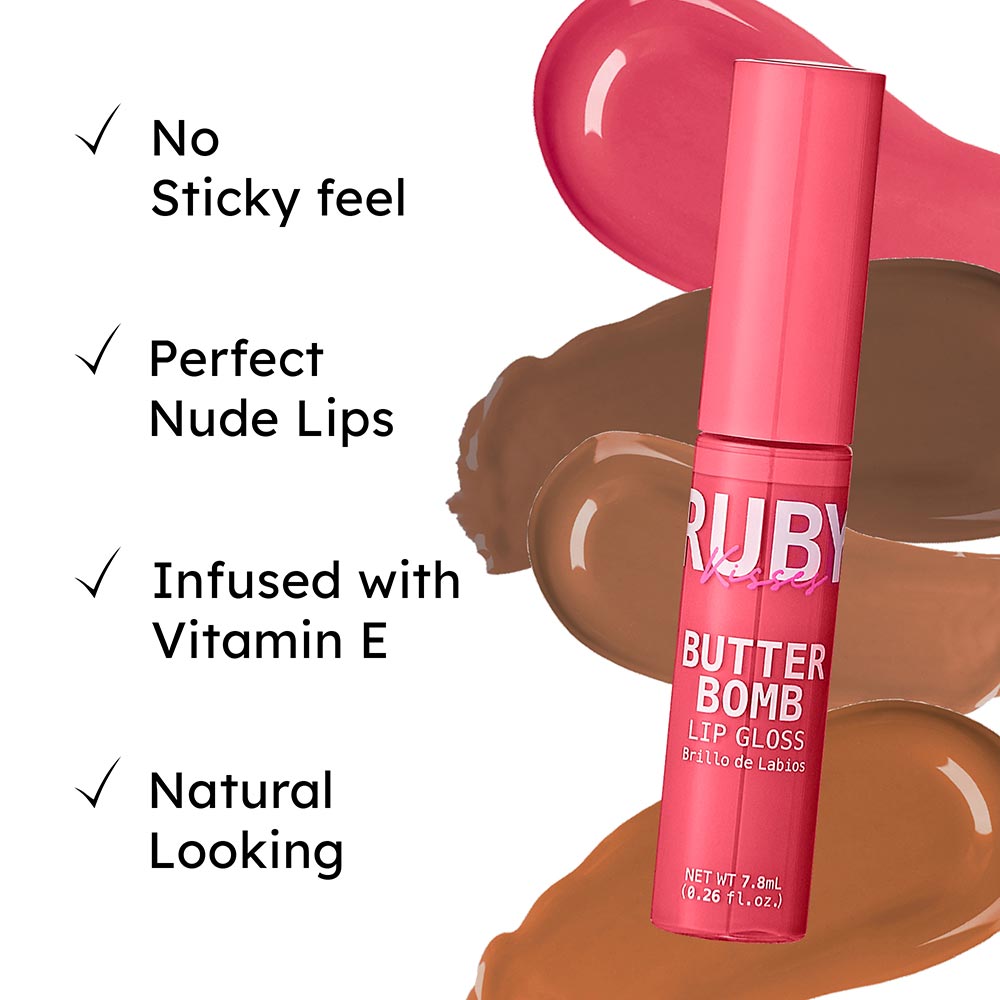 Ruby Kisses Butter Bomb Gloss - 12 Shades - Beauty Exchange Beauty Supply