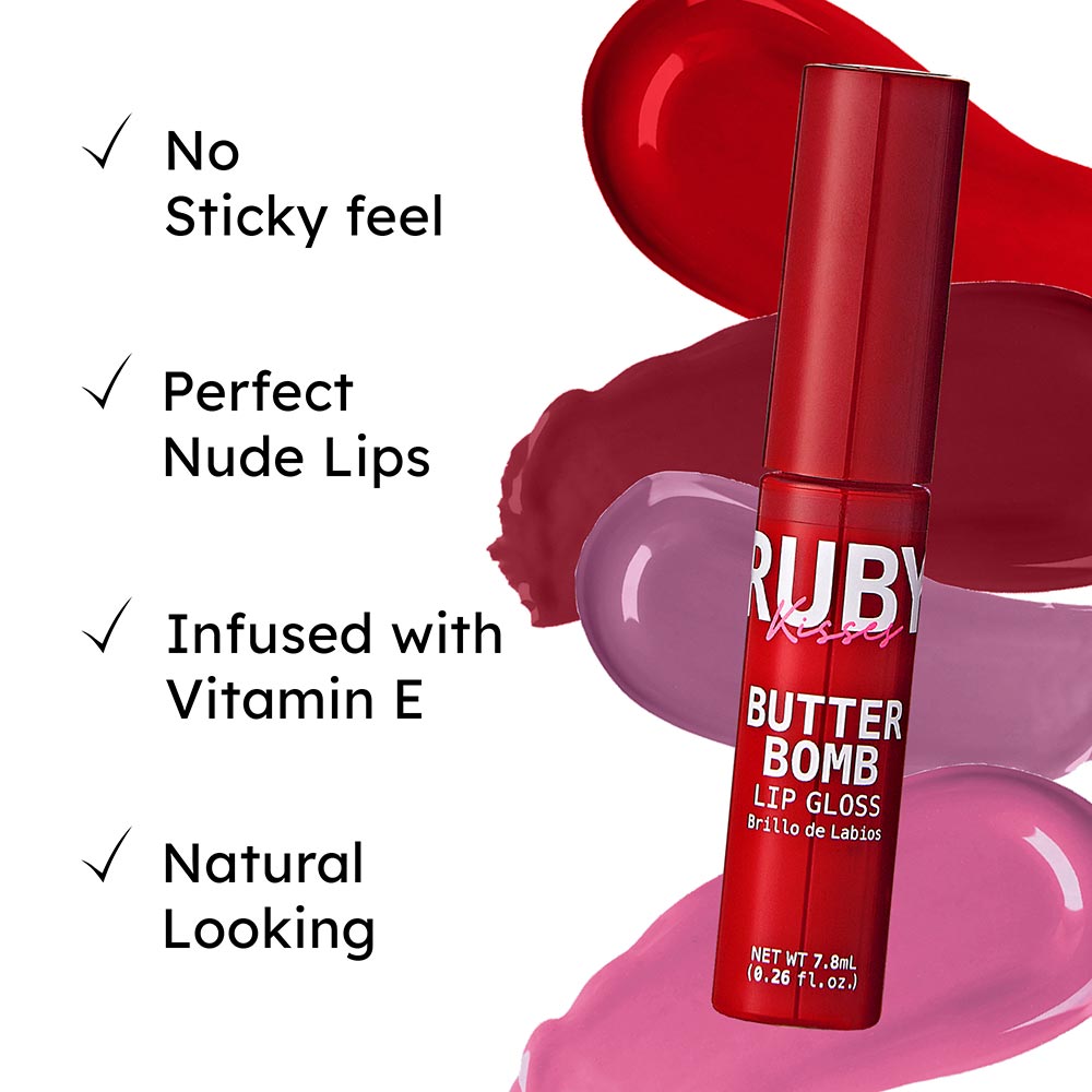Ruby Kisses Butter Bomb Gloss - 12 Shades - Beauty Exchange Beauty Supply