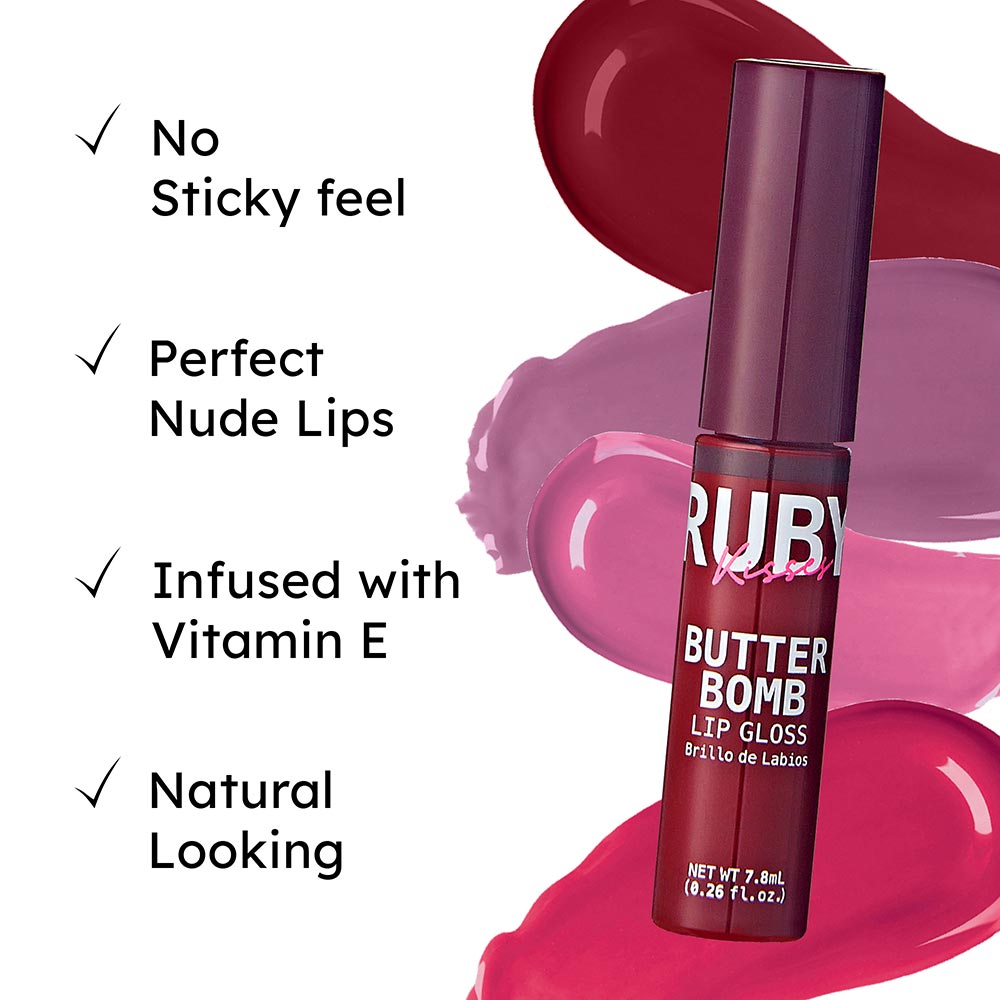 Ruby Kisses Butter Bomb Gloss - 12 Shades - Beauty Exchange Beauty Supply