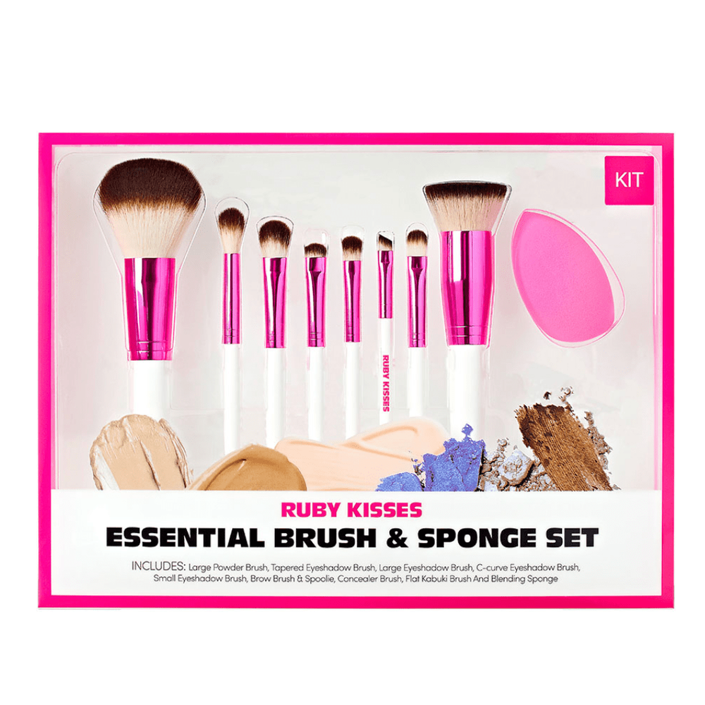 Ruby Kisses Essential Brush & Sponge Set - Beauty Exchange Beauty Supply