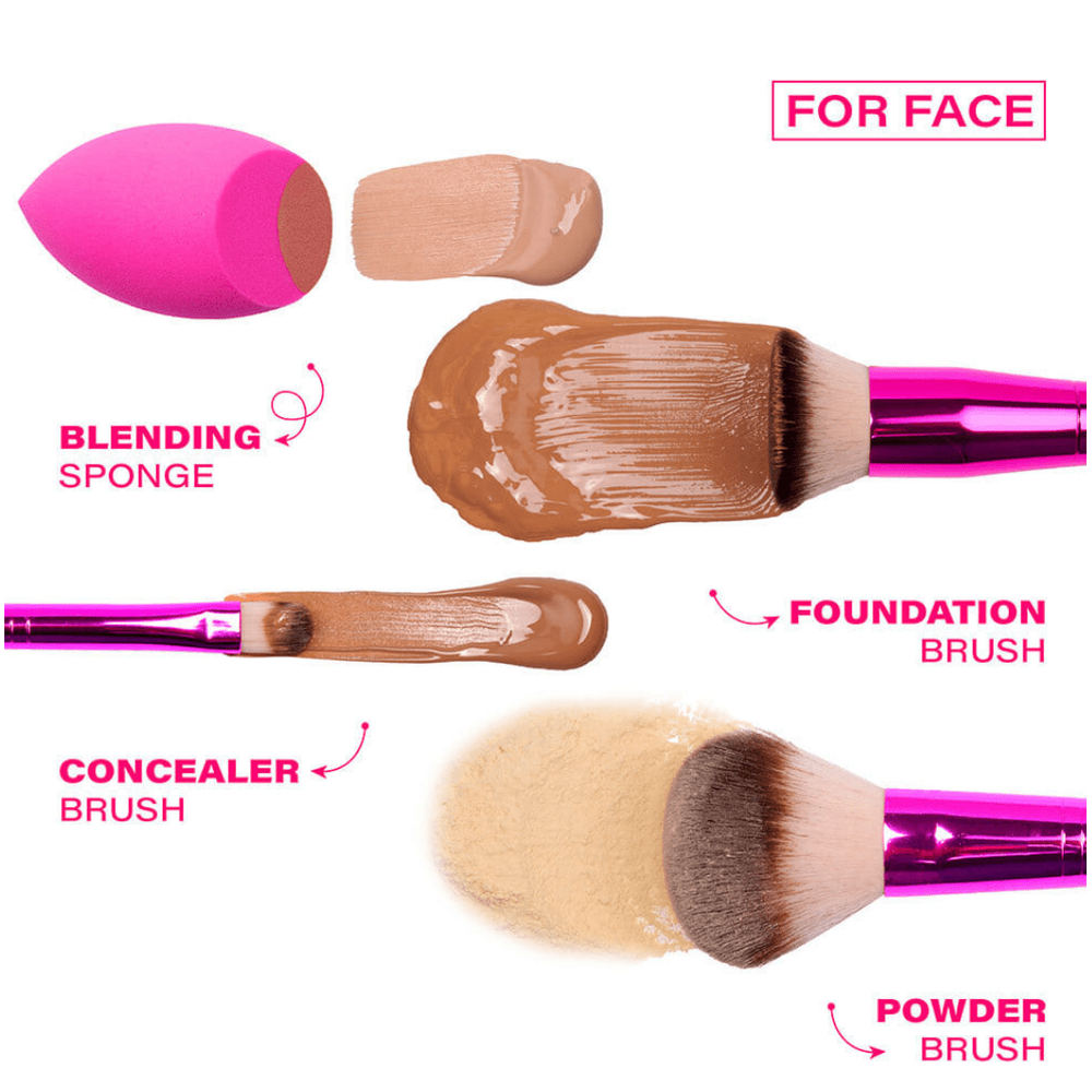 Ruby Kisses Essential Brush & Sponge Set - Beauty Exchange Beauty Supply