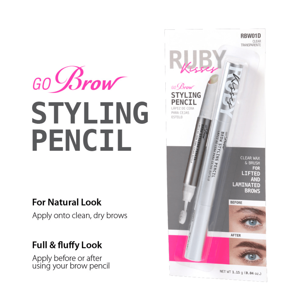 Ruby Kisses Go Brow Wax Pencil – Clear Wax - Beauty Exchange Beauty Supply