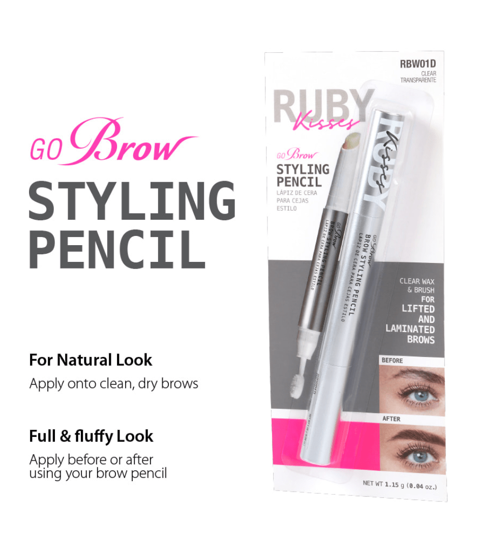Ruby Kisses Go Brow Wax Pencil – Clear Wax - Beauty Exchange Beauty Supply