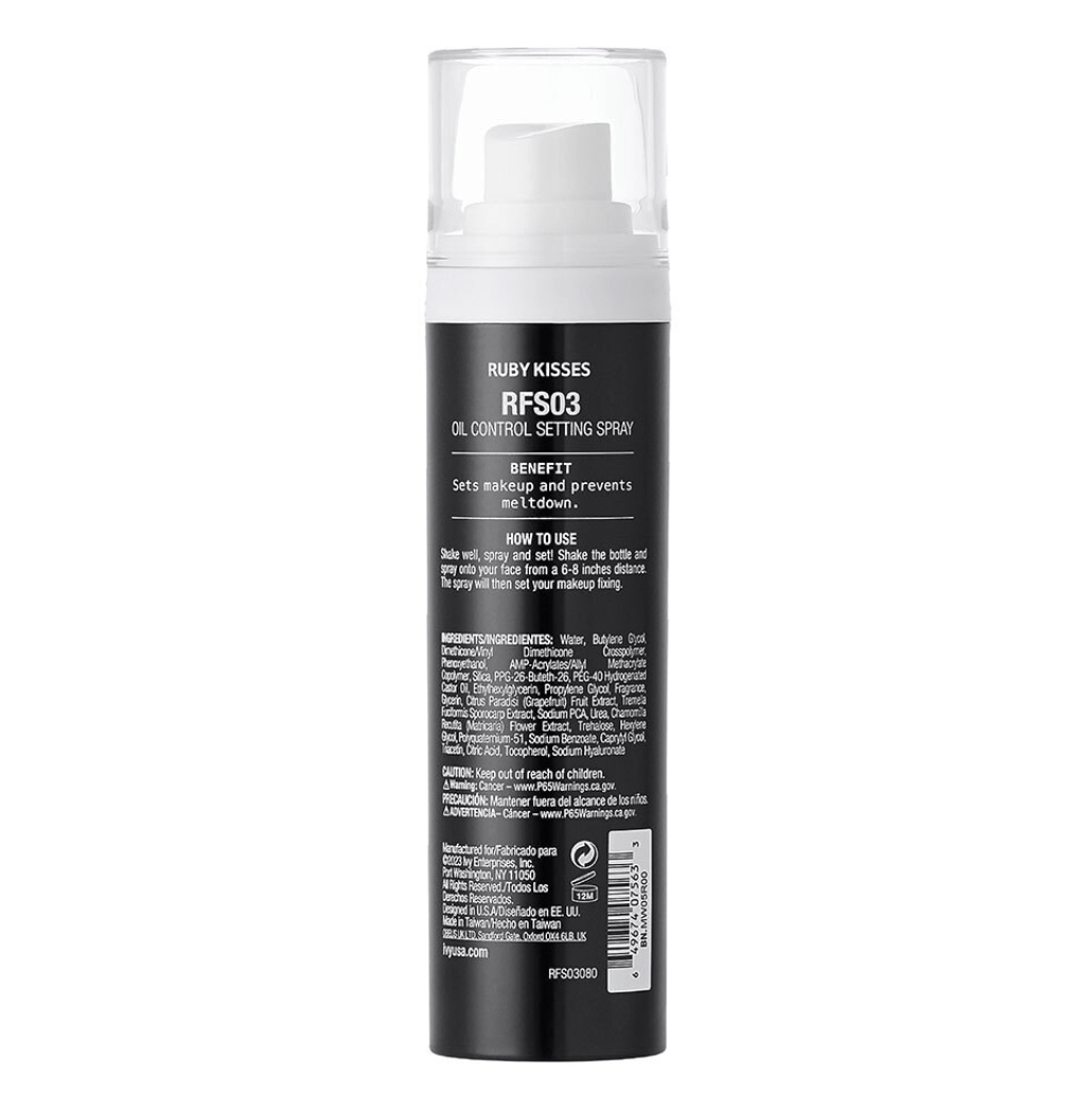 Ruby Kisses Instant Matte Setting Spray – Oil Control - Beauty Exchange Beauty Supply