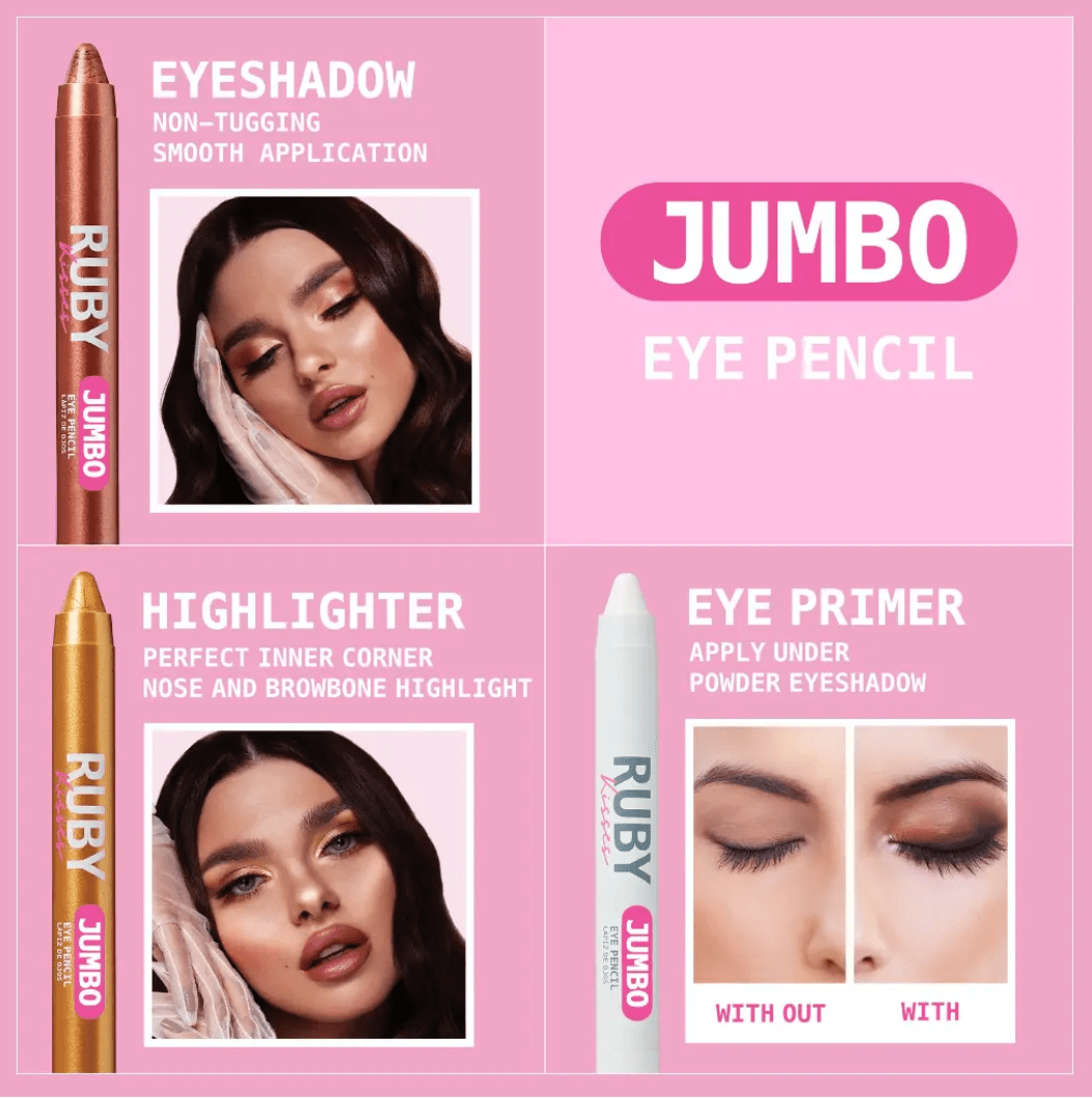 Ruby Kisses Jumbo Eye Pencil with Sharpener – 0.18 oz - Beauty Exchange Beauty Supply