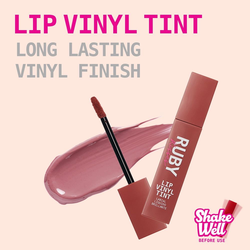 Ruby Kisses Lip Vinyl Tint Liquid Lipstick – Transfer - Proof, Bold Color | 10 High - Impact Shades - Beauty Exchange Beauty Supply