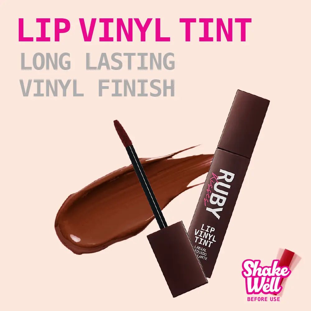 Ruby Kisses Lip Vinyl Tint Liquid Lipstick – Transfer - Proof, Bold Color | 10 High - Impact Shades - Beauty Exchange Beauty Supply