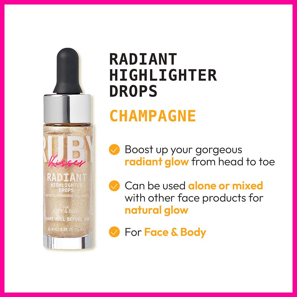 Ruby Kisses Radiant Highlighter Drops - Beauty Exchange Beauty Supply