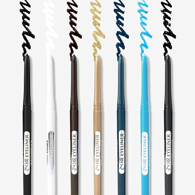 Ruby Kisses Retractable Pencil Eyeliner – Waterproof, Smudge - Proof, 24H Wear | 7 Bold Shades | High - Pigment Perfection - Beauty Exchange Beauty Supply