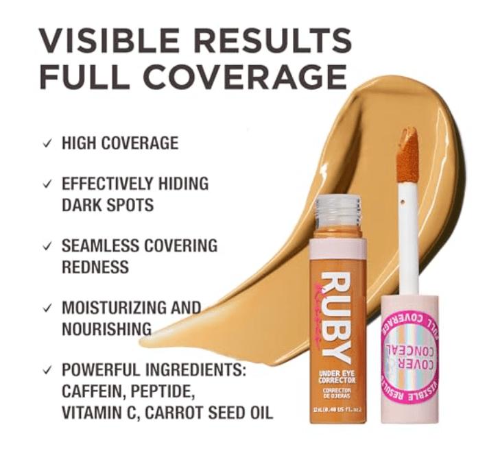 Ruby Kisses Under Eye Concealer – Full Coverage - Beauty Exchange Beauty Supply