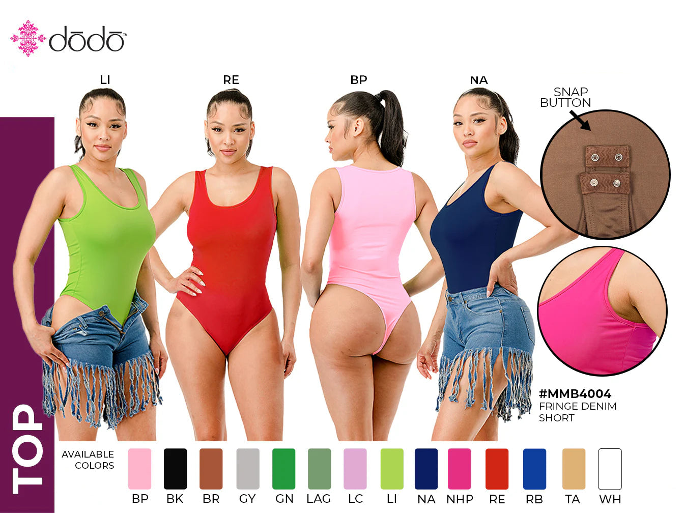 DODO Sleeveless Bodysuit