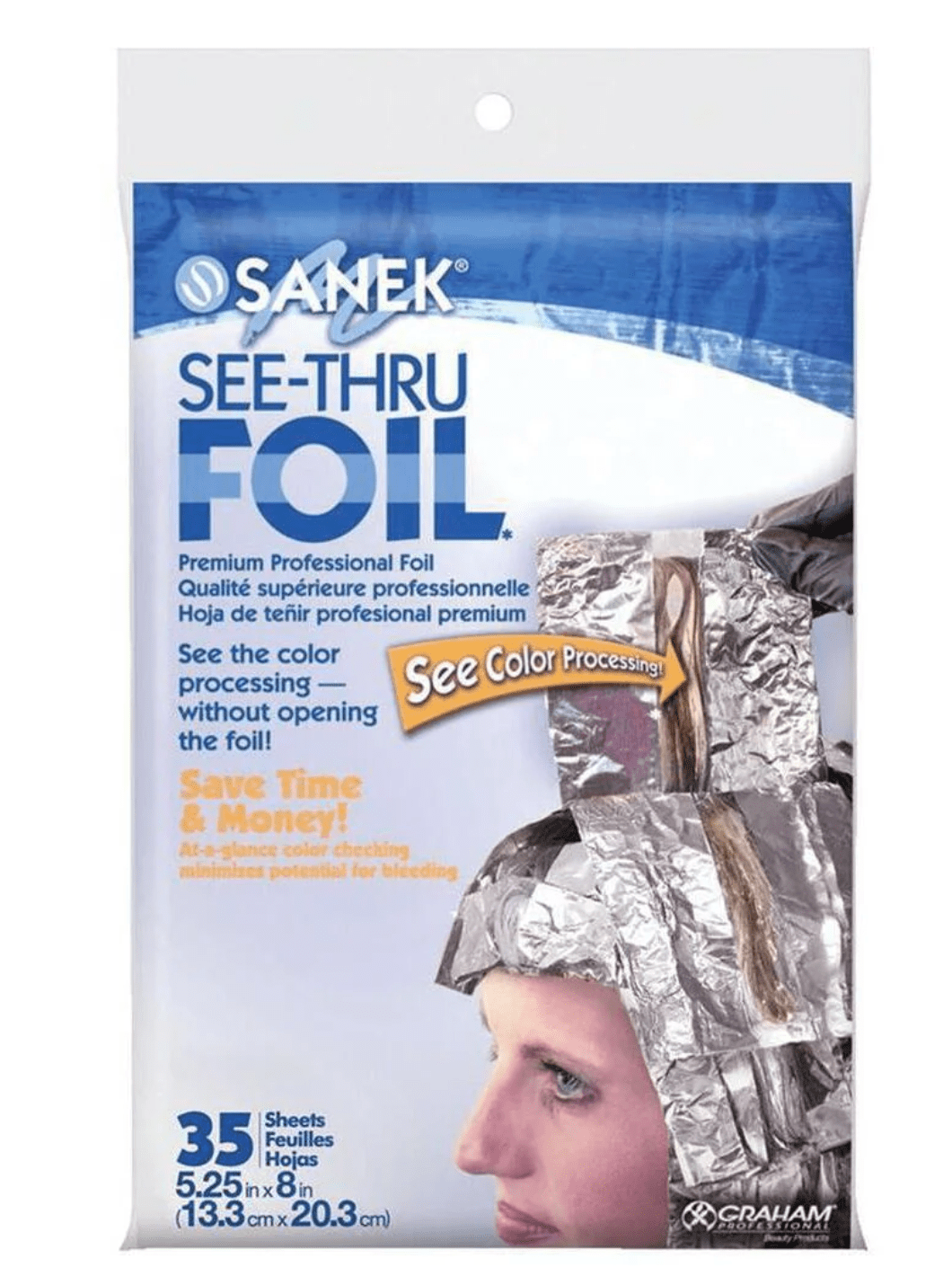 Sanek See - Thru Foil Sheets - 35ct 5.25"x8" - Beauty Exchange Beauty Supply