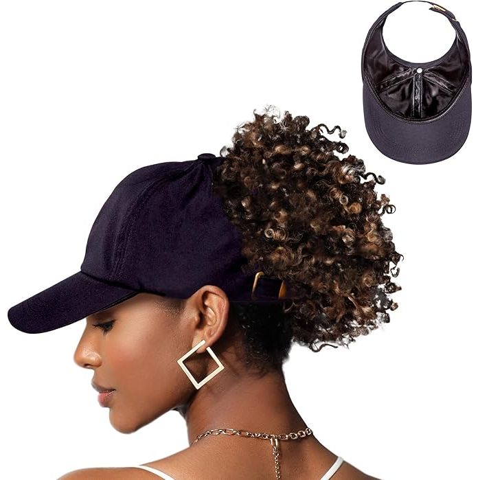 Satin Lined Backless Baseball Cap – One Size - Beauty Exchange Beauty Supply