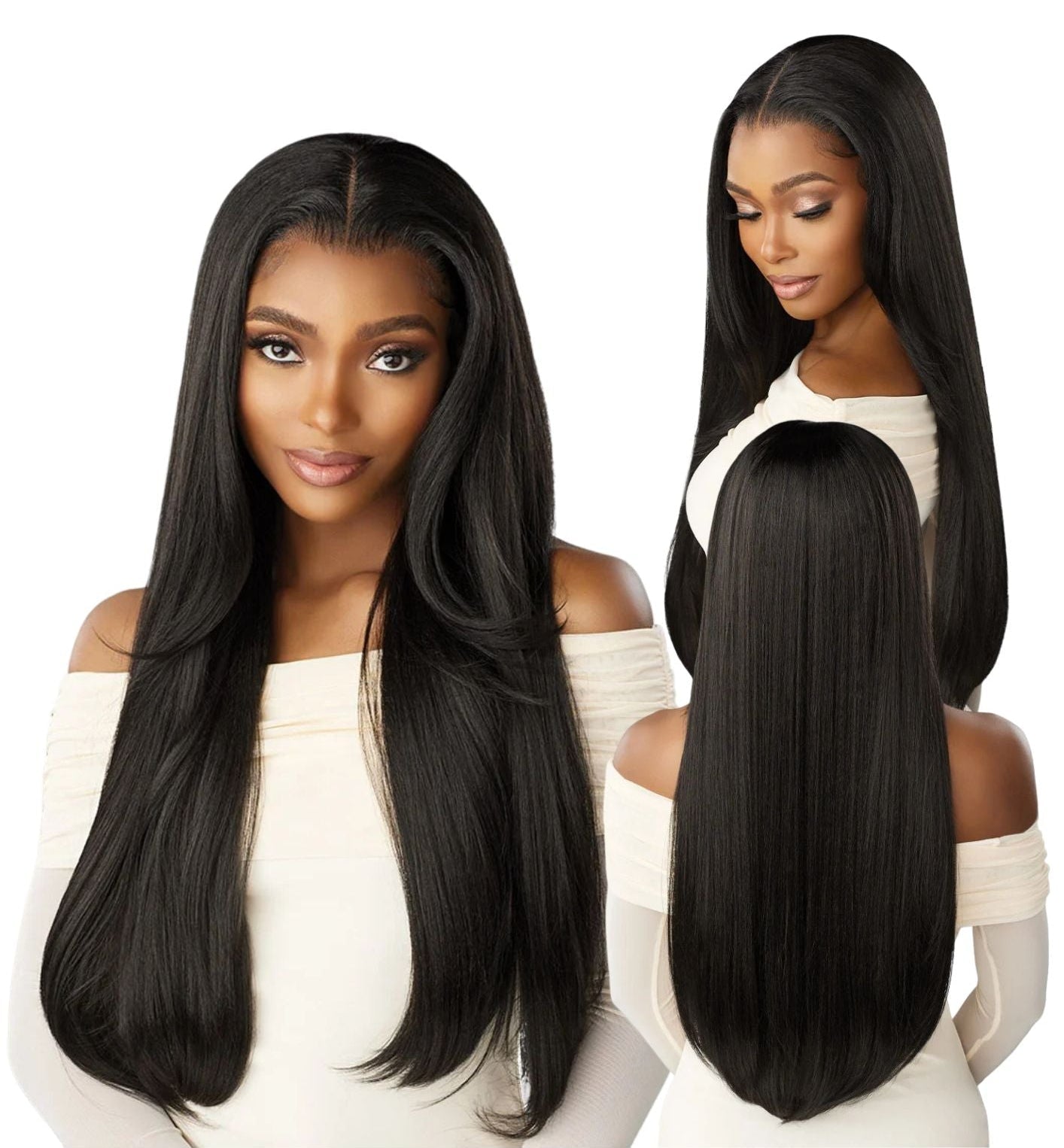Sensationnel Crowned Edge 13x5 Synthetic HD Lace Wig – Straight 28" - Beauty Exchange Beauty Supply