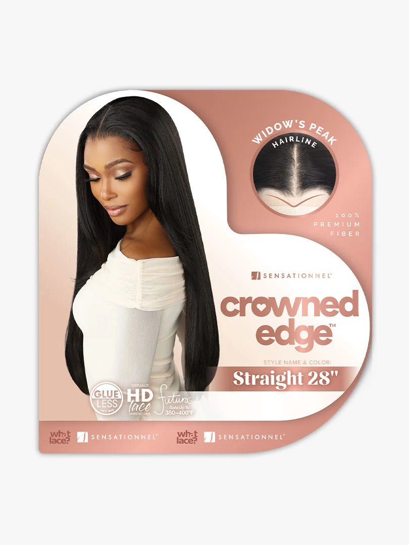 Sensationnel Crowned Edge 13x5 Synthetic HD Lace Wig – Straight 28" - Beauty Exchange Beauty Supply