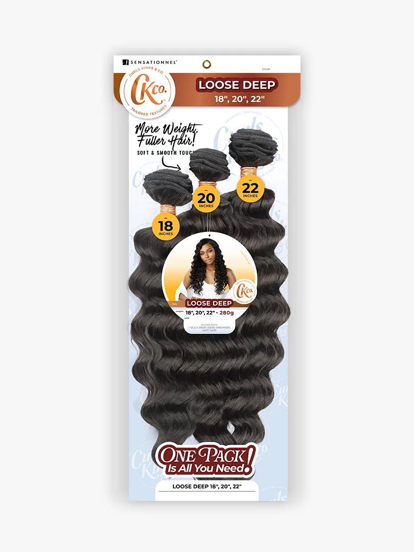 Sensationnel Curls Kinks & Co. Synthetic Weave Multipack - Loose Deep - Beauty Exchange Beauty Supply