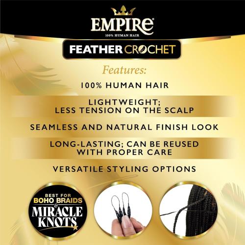 Sensationnel Empire 100% Human Hair Feather Crochet – Bohemian - Beauty Exchange Beauty Supply