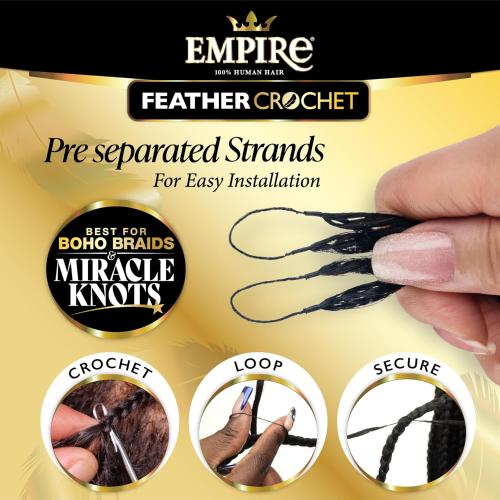 Sensationnel Empire 100% Human Hair Feather Crochet – Bohemian - Beauty Exchange Beauty Supply