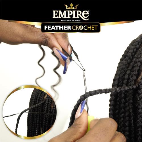 Sensationnel Empire 100% Human Hair Feather Crochet – Deep Wave - Beauty Exchange Beauty Supply