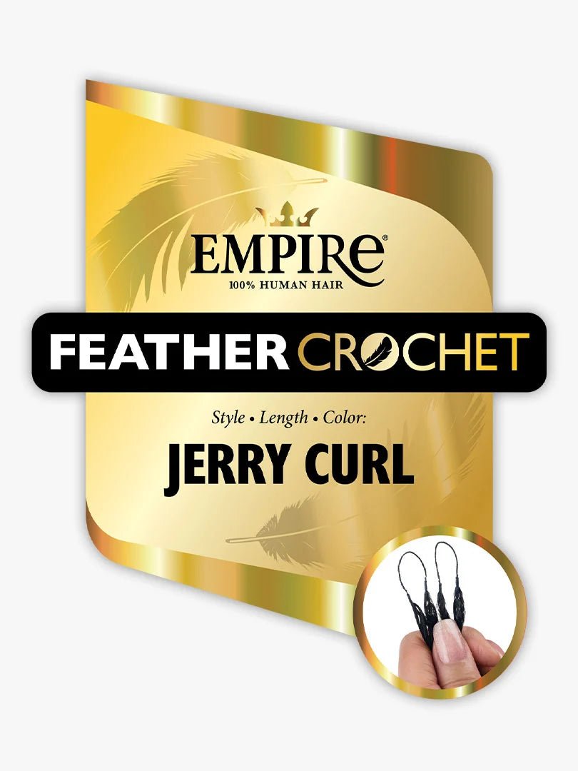 Sensationnel Empire 100% Human Hair Feather Crochet – Jerry Curl - Beauty Exchange Beauty Supply