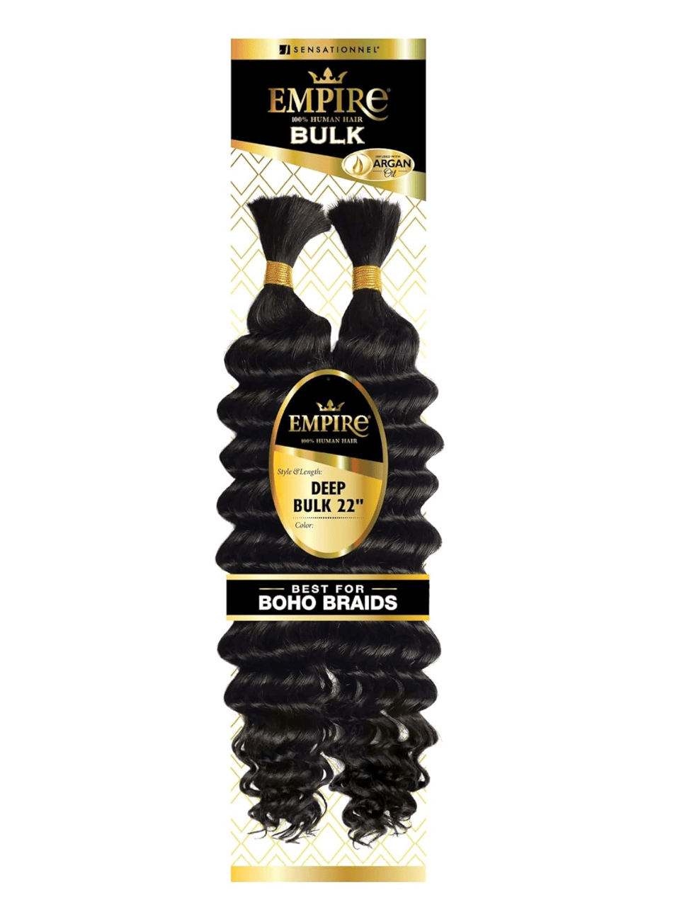 Sensationnel Empire Bulk Braiding Deep Bulk Human Hair - 22" - Beauty Exchange Beauty Supply