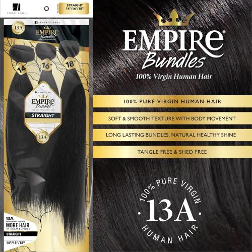 Sensationnel Empire Bundles Virgin Human Hair Weave 3X Multi Pack - Beauty Exchange Beauty Supply