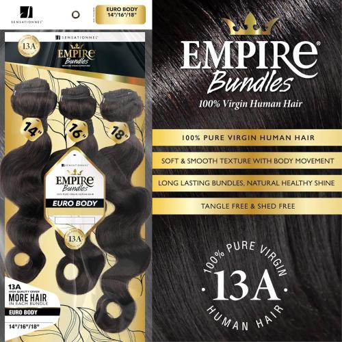 Sensationnel Empire Bundles Virgin Human Hair Weave 3X Multi Pack - Beauty Exchange Beauty Supply