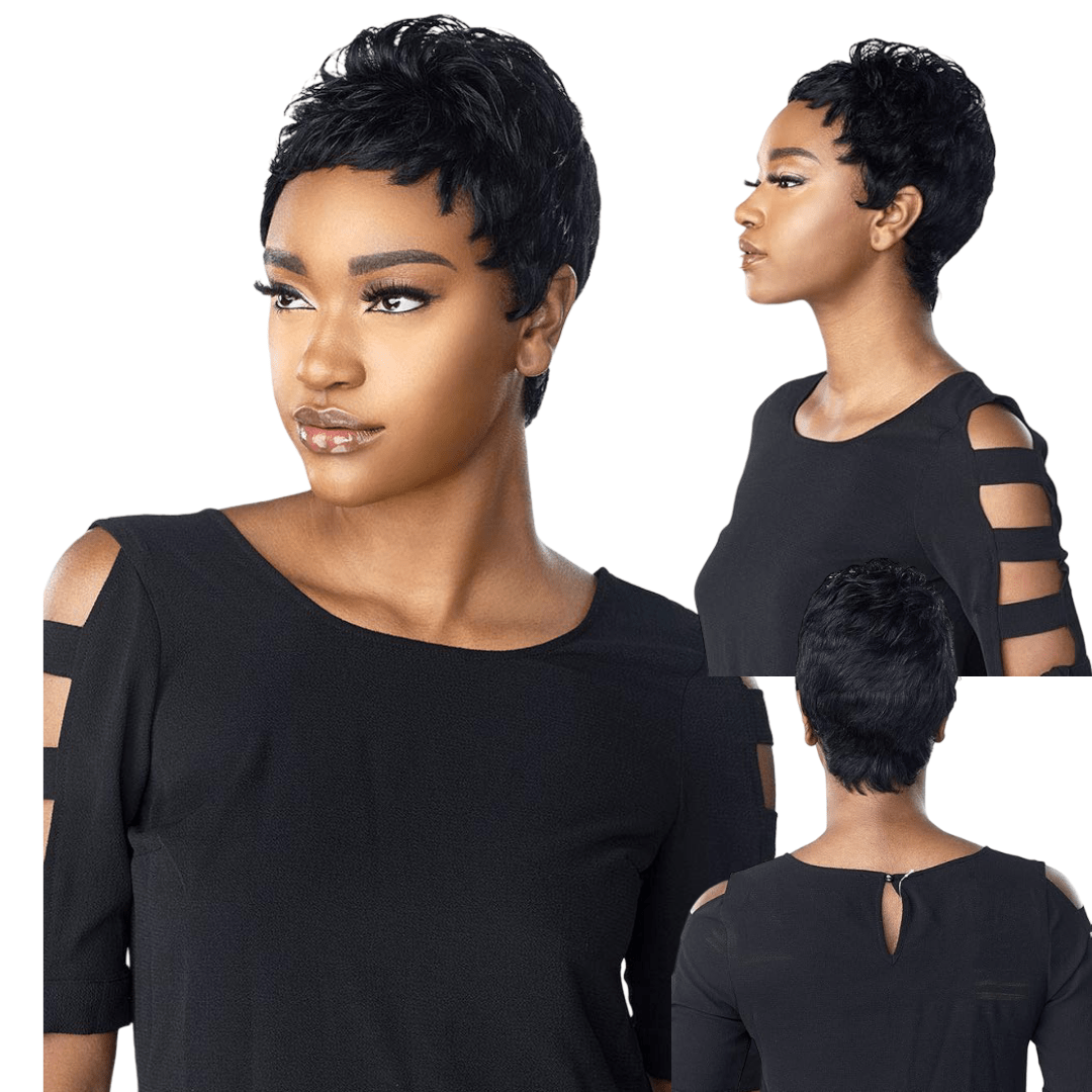 Sensationnel Empire Human Hair Salt & Pepper Full Wig - Mona - Beauty Exchange Beauty Supply