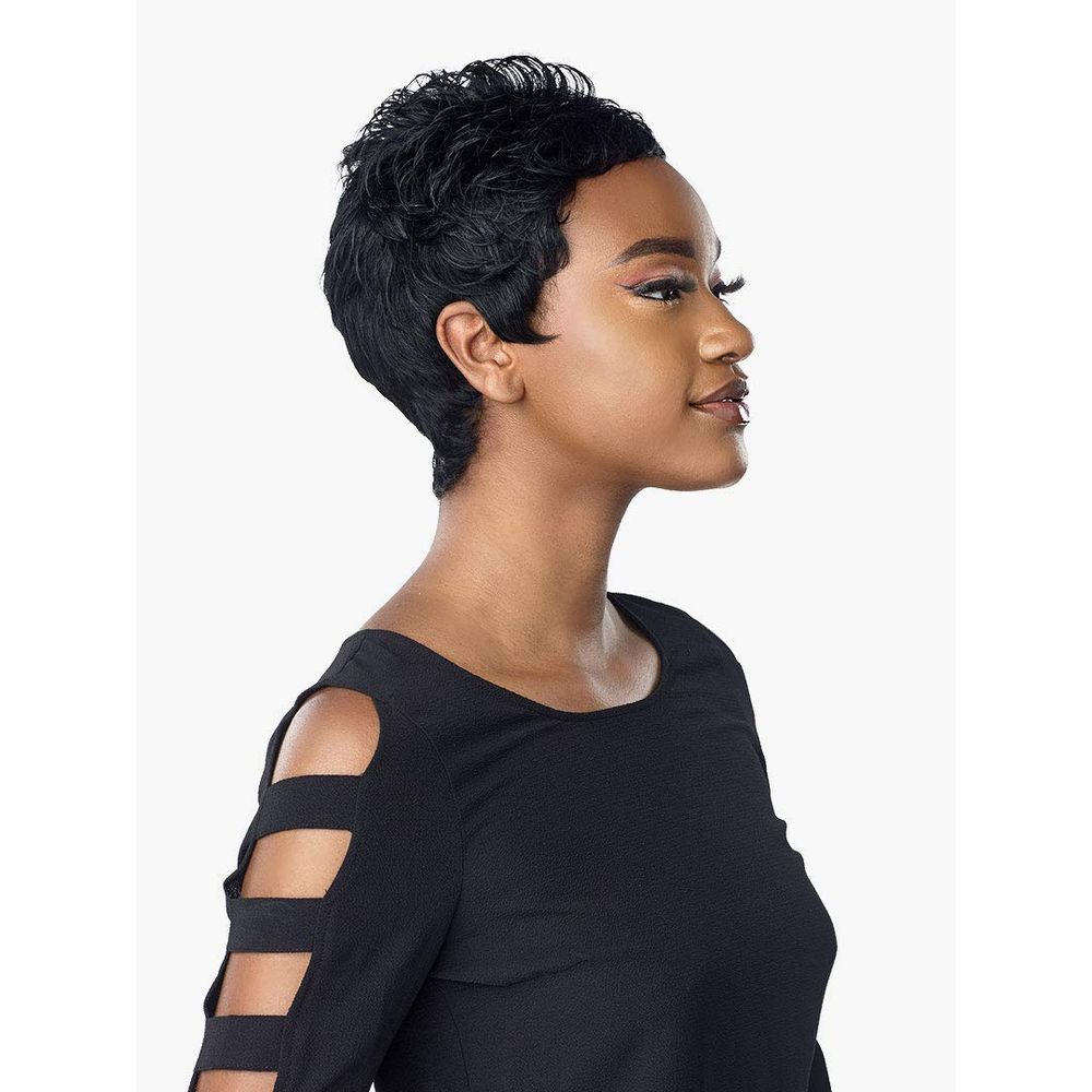 Sensationnel Empire Human Hair Wig – Mona Salt & Pepper | Pre - Styled, Natural Look - Beauty Exchange Beauty Supply