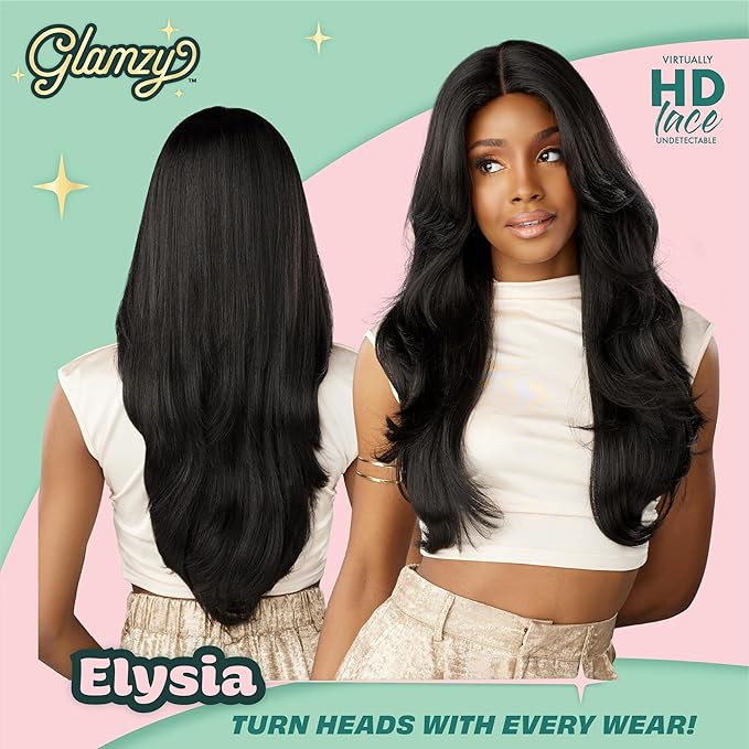 Sensationnel Glamzy HD Lace V - Part Wig – Elysia - Beauty Exchange Beauty Supply