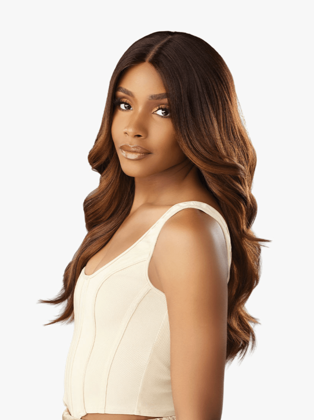 Sensationnel Glamzy HD Lace V - Part Wig – Thalia - Beauty Exchange Beauty Supply