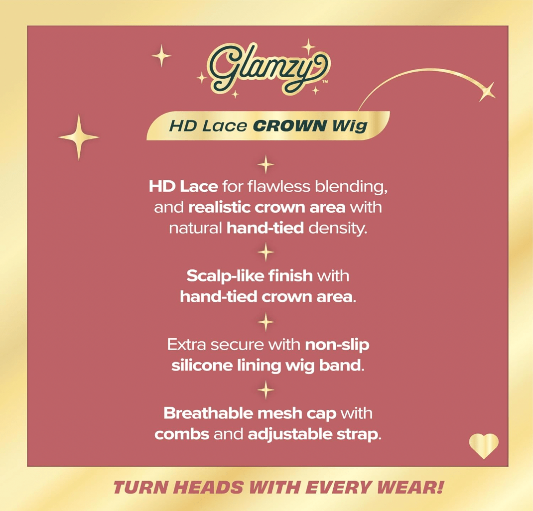 Sensationnel Glamzy Lace Crown Wig - Rosy - Beauty Exchange Beauty Supply
