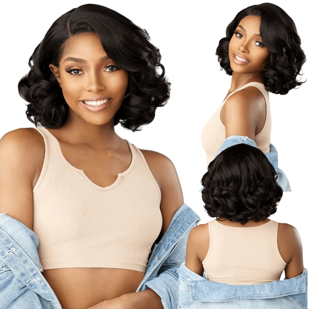 Sensationnel Kinky Edges Y - Part HD Lace Wig – Barrel Curl 12" - Beauty Exchange Beauty Supply