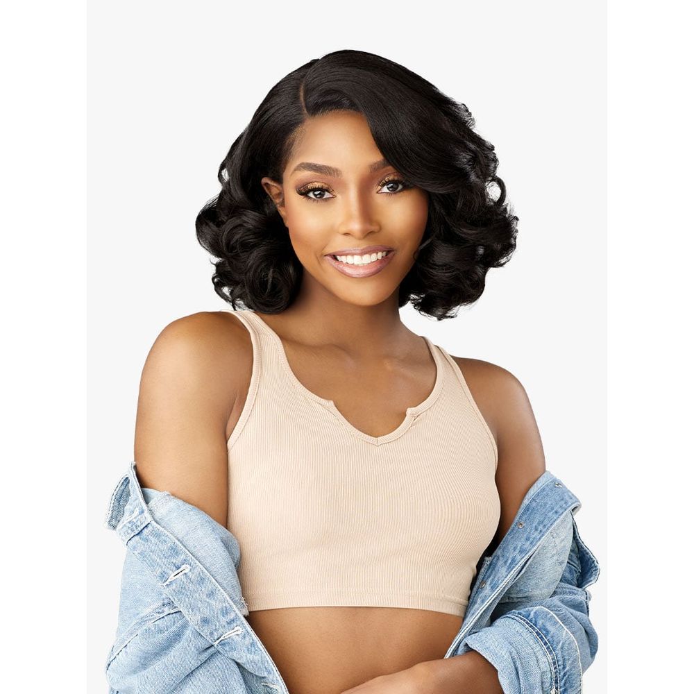 Sensationnel Kinky Edges Y - Part HD Lace Wig – Barrel Curl 12" - Beauty Exchange Beauty Supply