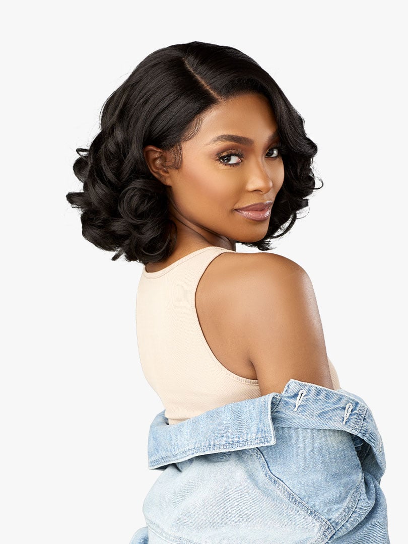 Sensationnel Kinky Edges Y - Part HD Lace Wig – Barrel Curl 12" - Beauty Exchange Beauty Supply