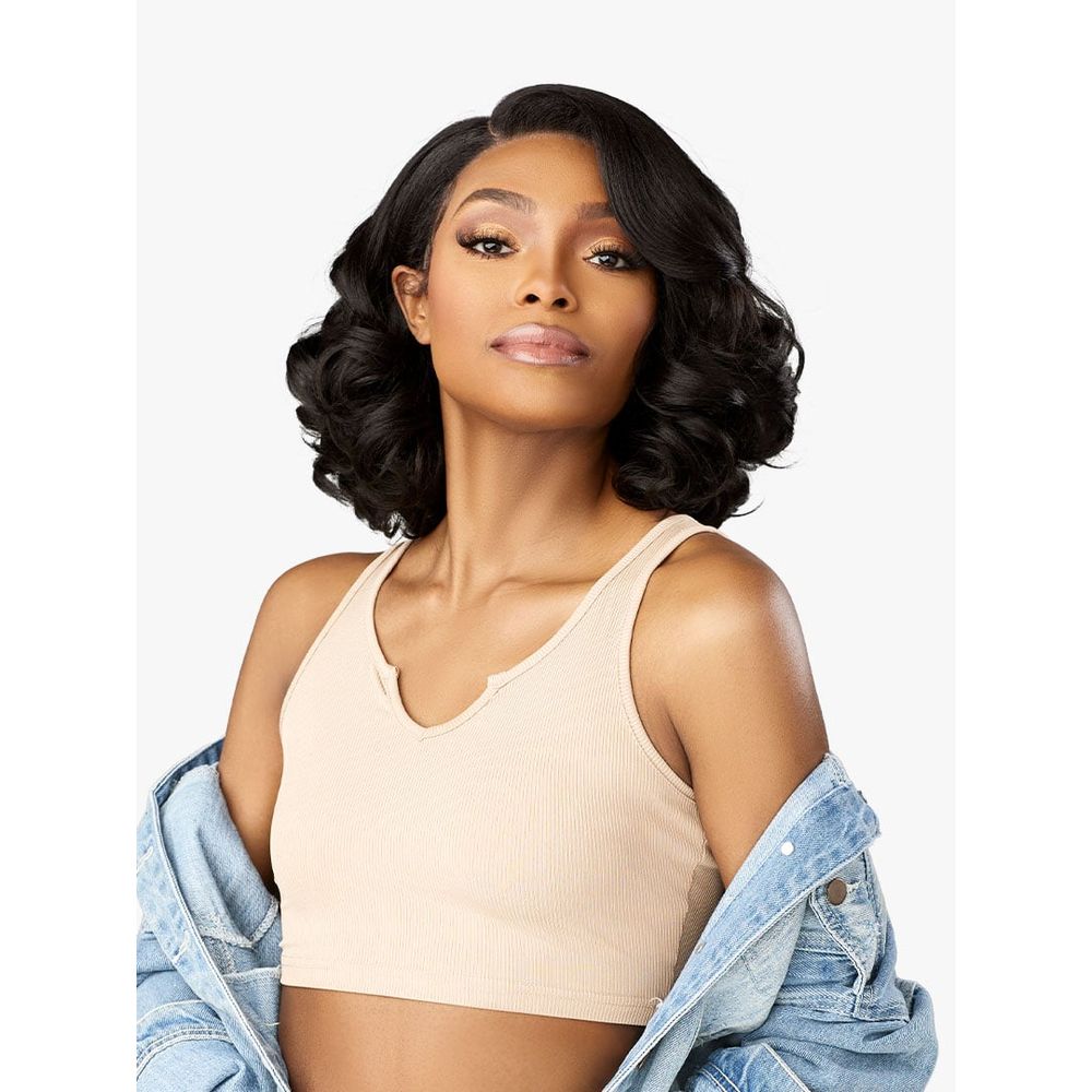 Sensationnel Kinky Edges Y - Part HD Lace Wig – Barrel Curl 12" - Beauty Exchange Beauty Supply