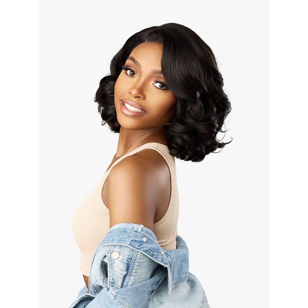 Sensationnel Kinky Edges Y - Part HD Lace Wig – Barrel Curl 12" - Beauty Exchange Beauty Supply