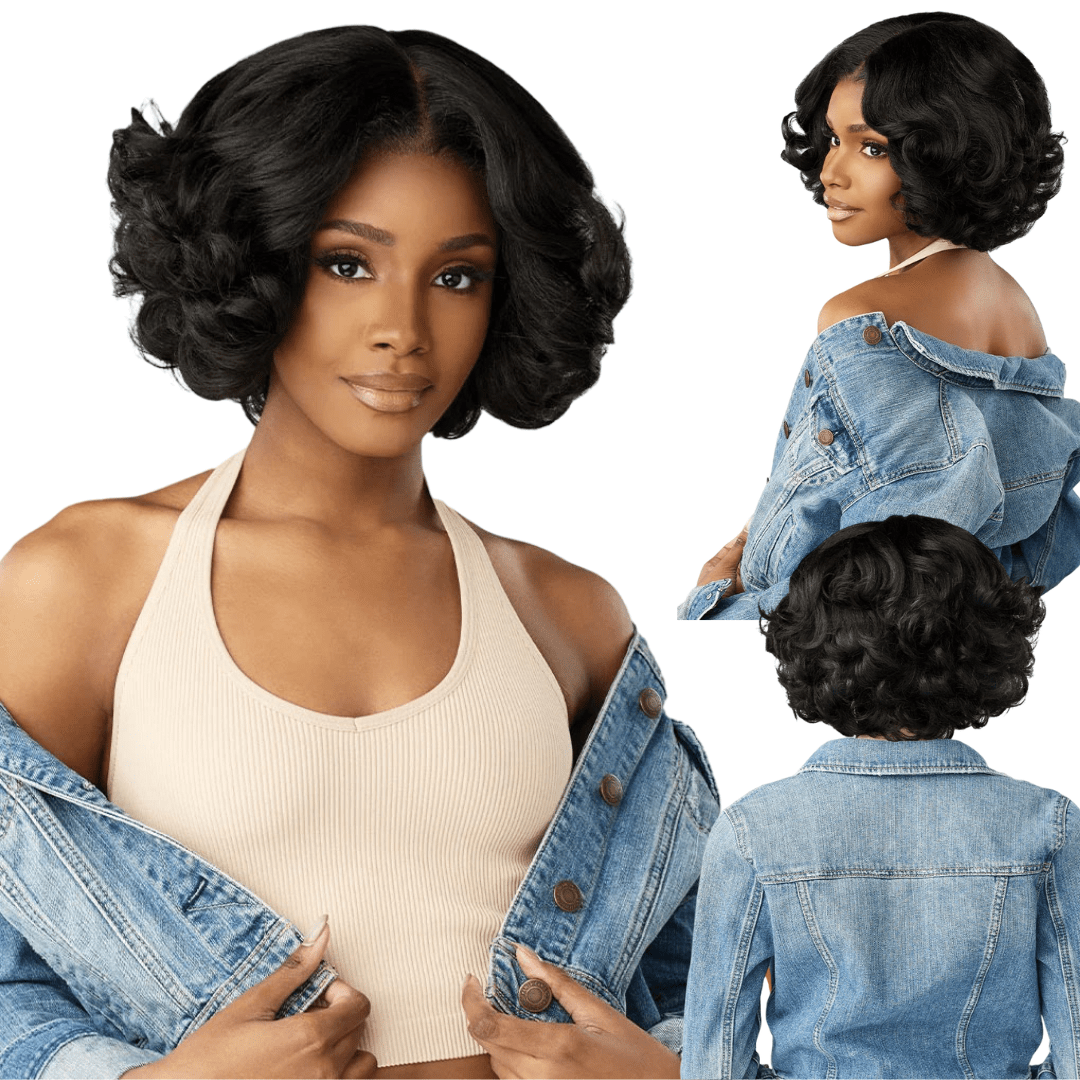 Sensationnel Kinky Edges Y - Part HD Lace Wig – Kinky Roller Set 10" - Beauty Exchange Beauty Supply