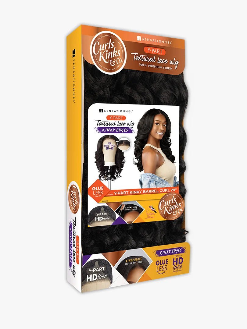 Sensationnel Kinky Edges Y - Part - Kinky Barrel Curl 20" - Beauty Exchange Beauty Supply