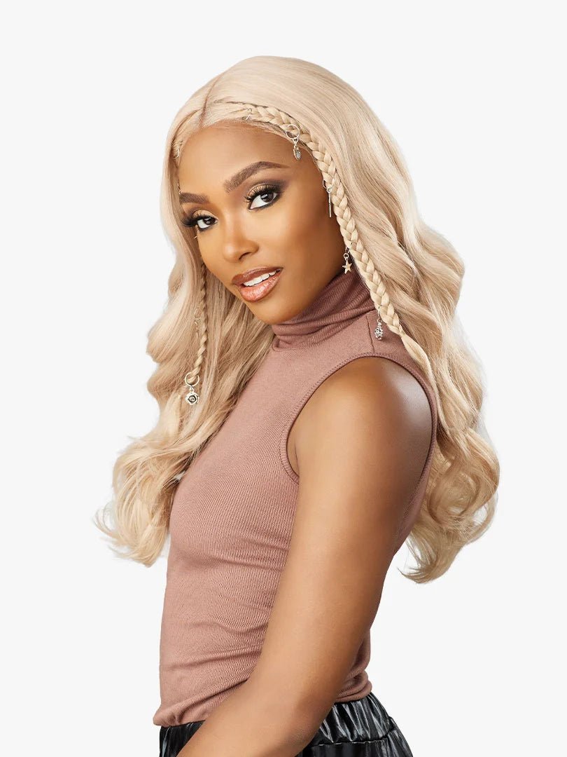 Sensationnel Shear Muse Gold Krush Series Synthetic HD Lace Front Wig - Velisha - Beauty Exchange Beauty Supply