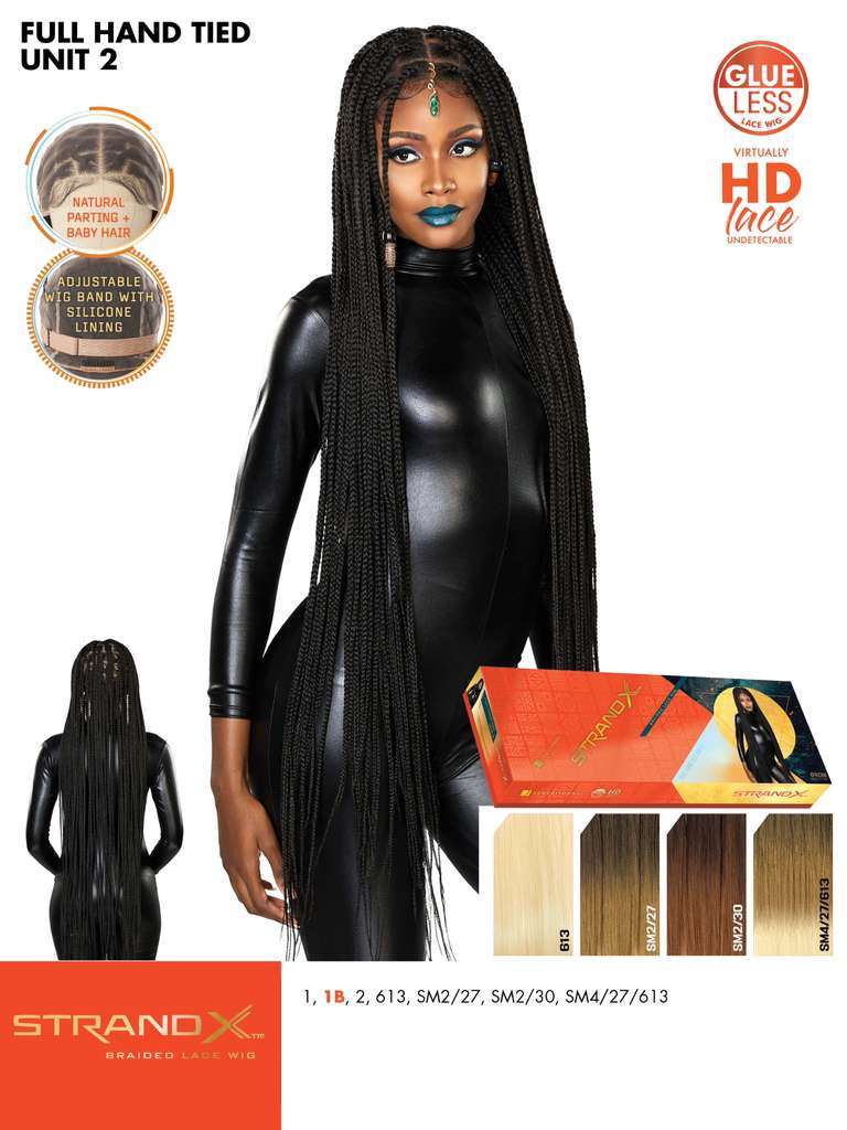 Sensationnel Strand X Braided Full Hand - Tied Lace Wig - Unit 2 - Beauty Exchange Beauty Supply