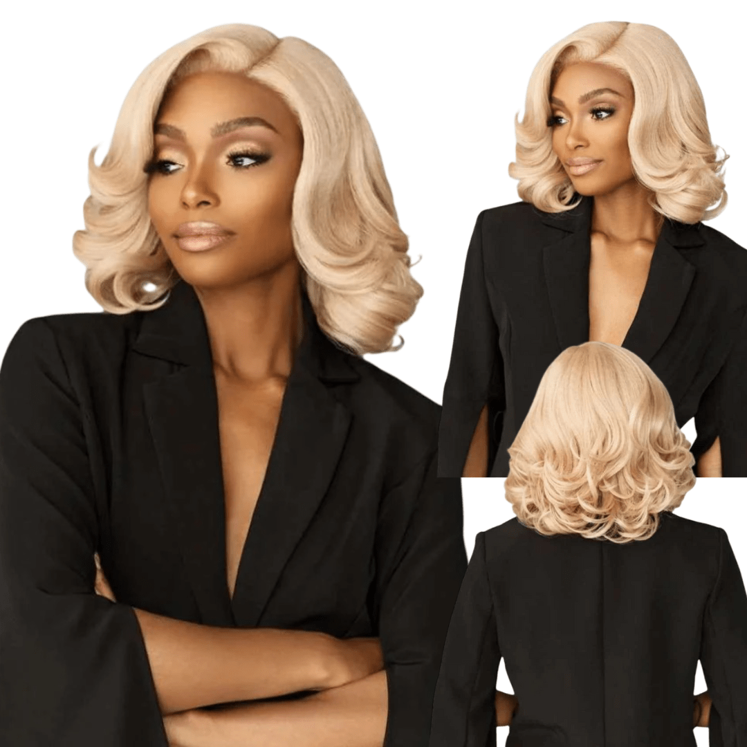 Sensationnel Synthetic Hair Butta Chic Bob Glueless HD Lace Front Wig - LOB Unit 7 - Beauty Exchange Beauty Supply