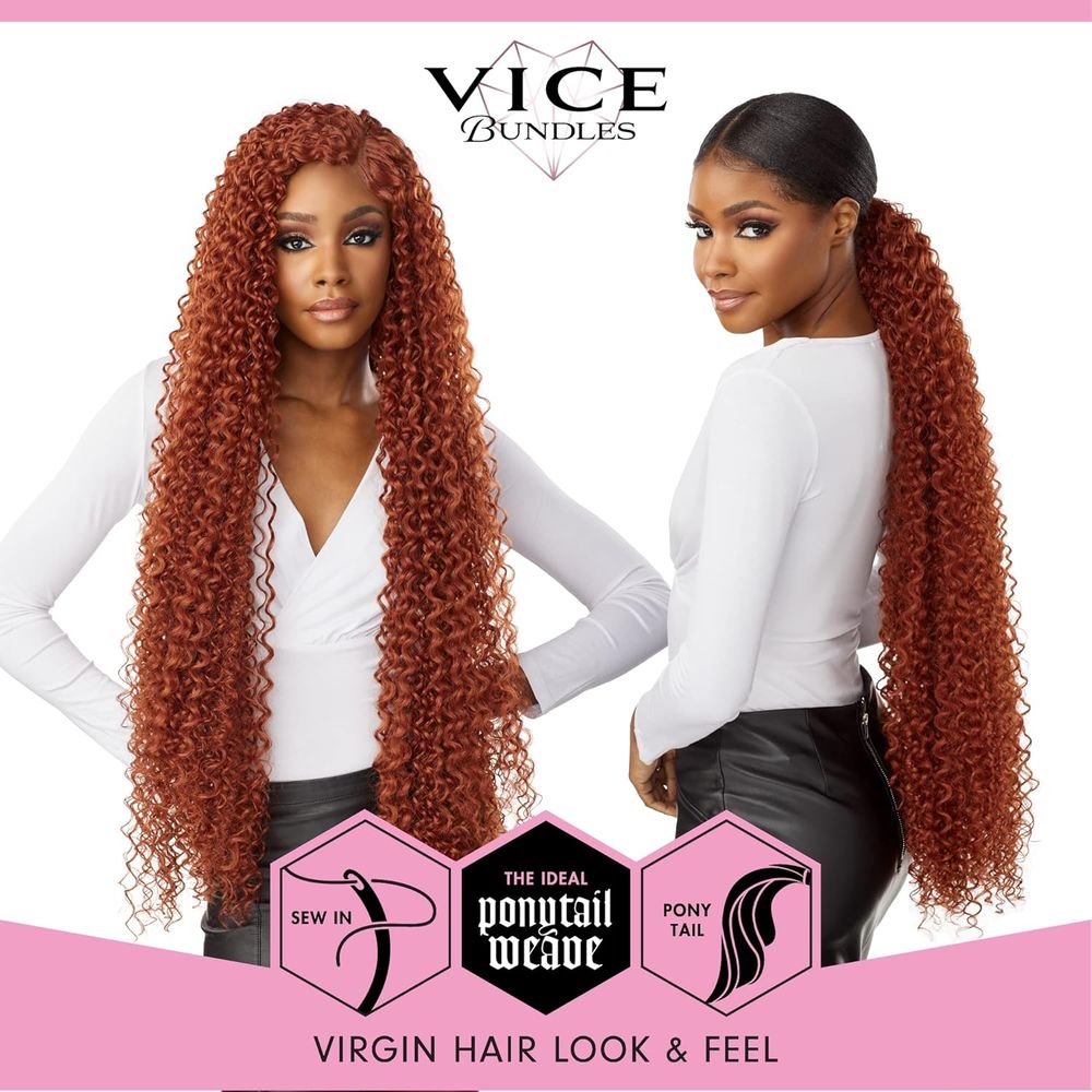 Sensationnel Vice Bundles – Boho Curl 30" | Synthetic Virgin Hair Dupe | Sew - In, Weave, or Ponytail Styling - Beauty Exchange Beauty Supply