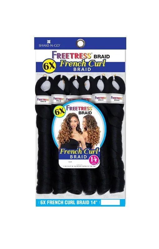 Shake N Go 6X French Curl Braid – 14" - Beauty Exchange Beauty Supply
