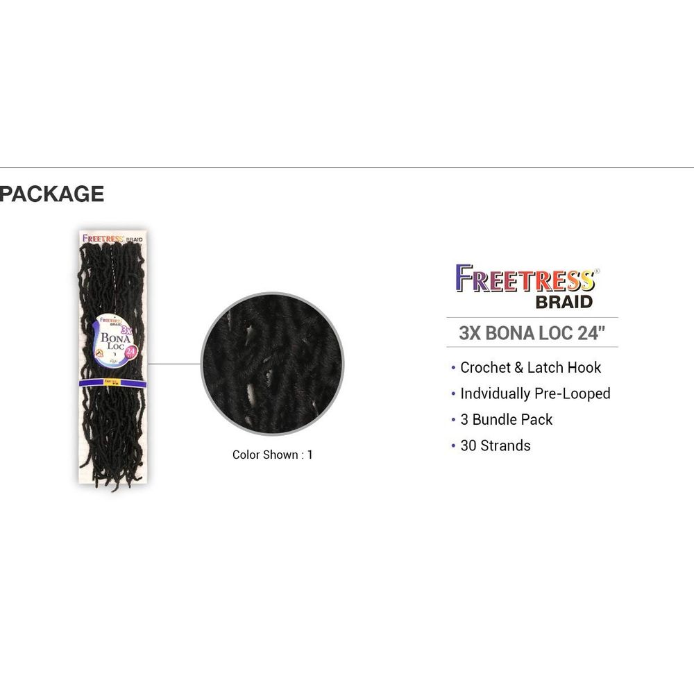 Shake n Go Freetress 3X Bona Loc 24" - Beauty Exchange Beauty Supply