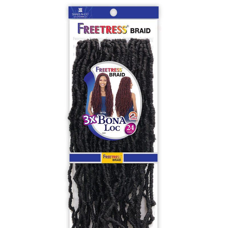 Shake n Go Freetress 3X Bona Loc 24" – Long Faux Locs Crochet Hair | Lightweight, Pre - Formed & Easy to Install - Beauty Exchange Beauty Supply