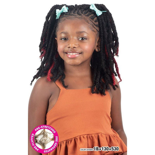 Shake n Go Freetress 3X Kids Pre - Fluffed Poppin' Twist 12" – Pre - Stretched, Tangle - Free Braiding Hair for Kids - Beauty Exchange Beauty Supply